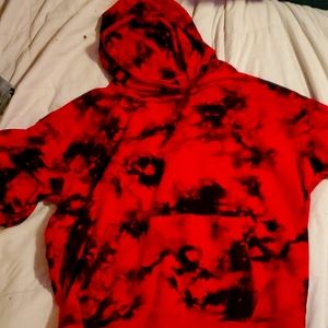 Black and red hoodie